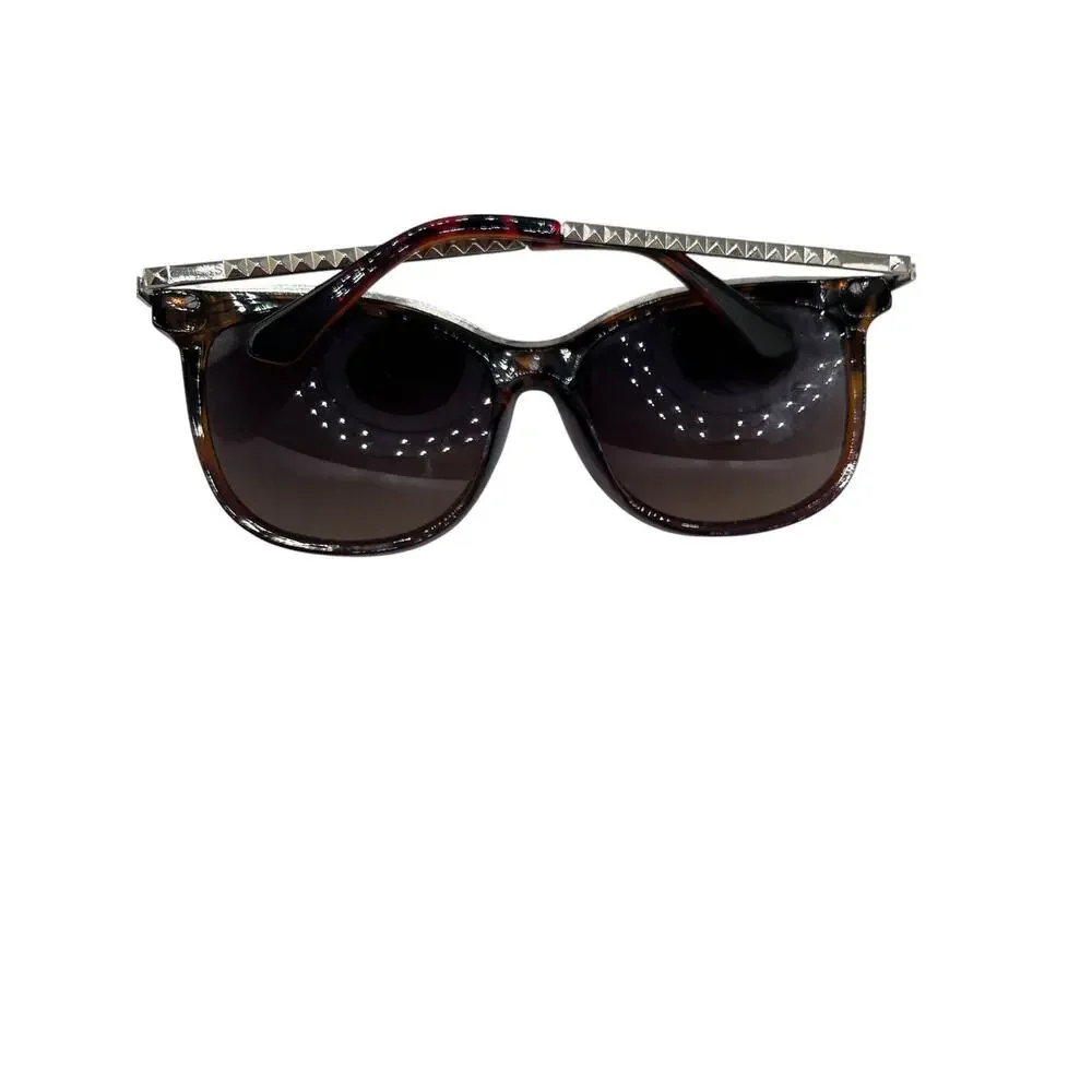 Guess GF0302 Tortoise Gradient Cat Eye Sunglasses Gold Studded Arms